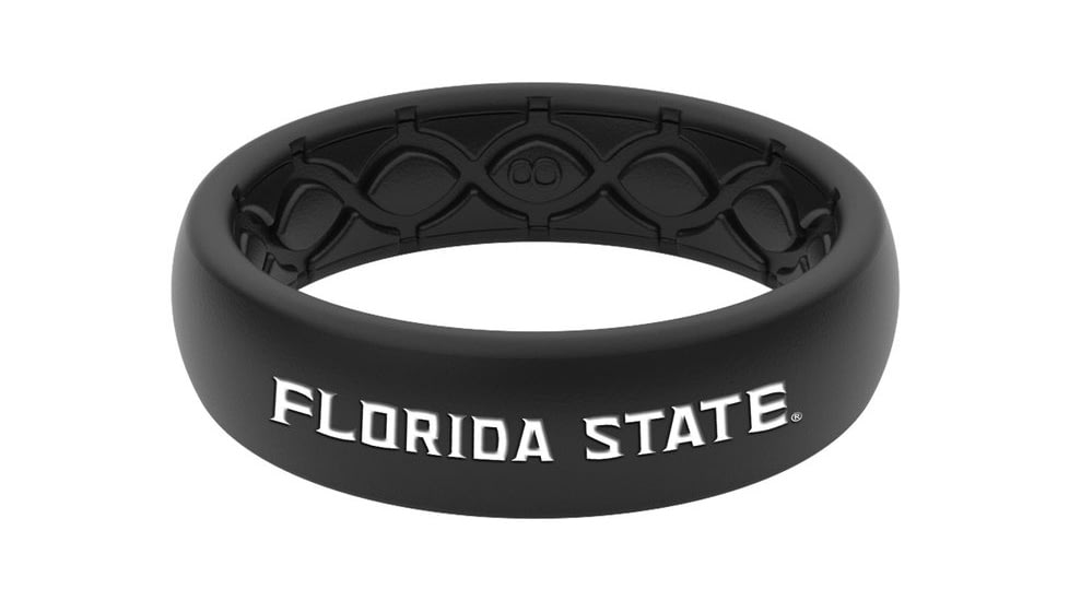 Groove Life Thin College Florida State Silicone Ring, Black, 04, 40977