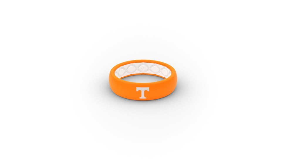 Groove Life Thin - Collegiate Tennessee Silicone Ring, Orange/White, 9 TGV-RNG-TN-CL-TENN-OW-9