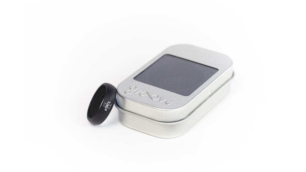 Groove Life Thin Iowa State Logo Silicone Ring, Black, 10, 9815