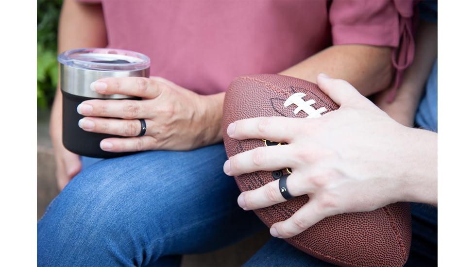 Groove Life Thin Michigan State White Logo Silicone Ring, Black, 04, 37060