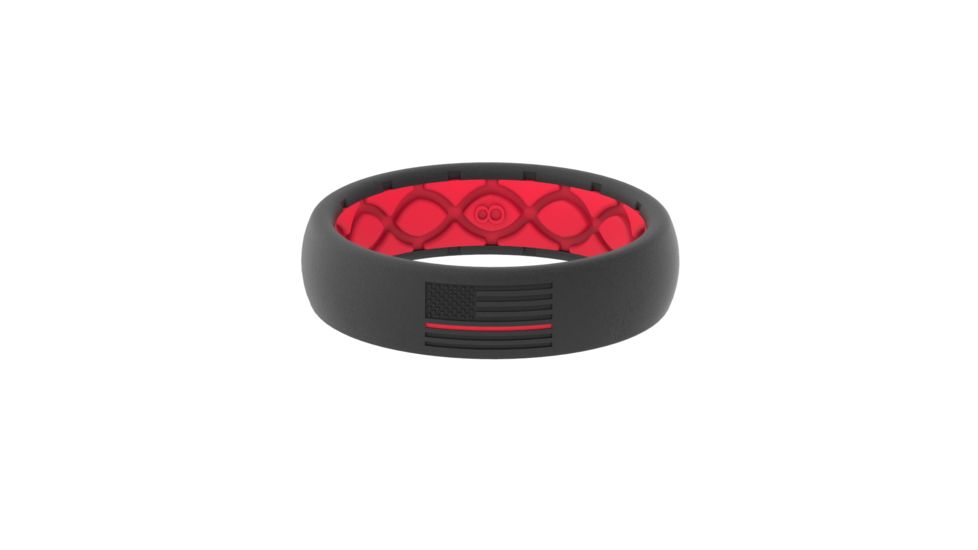 Groove Life Thin - Protector Silicone Ring, Black/Red, 4 TGV-RNG-TN-PRT-RED-04