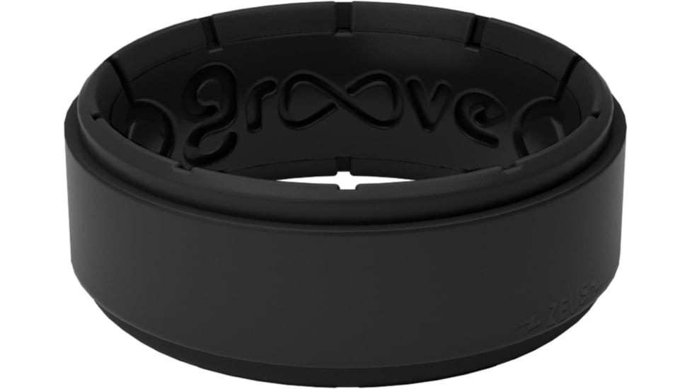 Groove Life Zeus Step Midnight Silicone Ring, Black, 13, 25266
