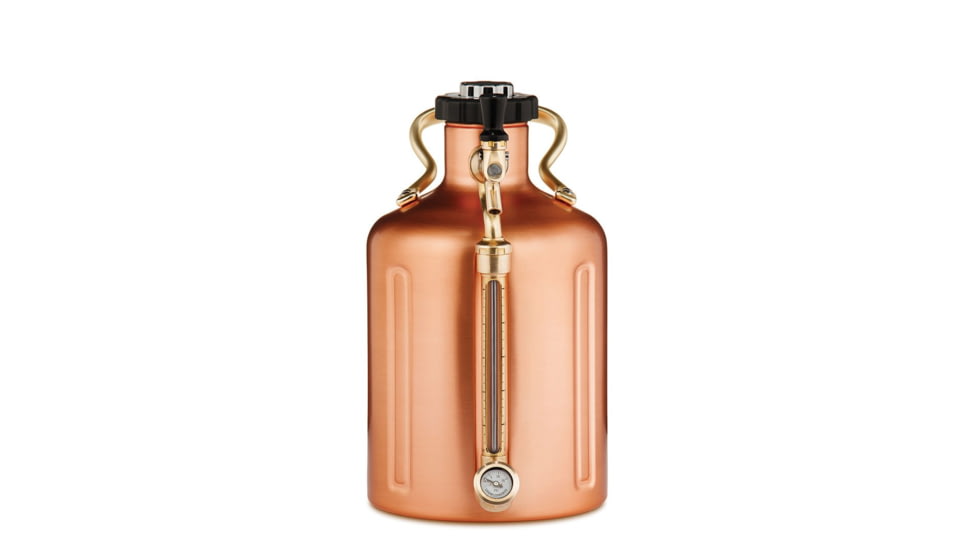 Growlerwerks uKeg 128 oz Pressurized Growler, Copper Plated GWA1002-CU-NB-00