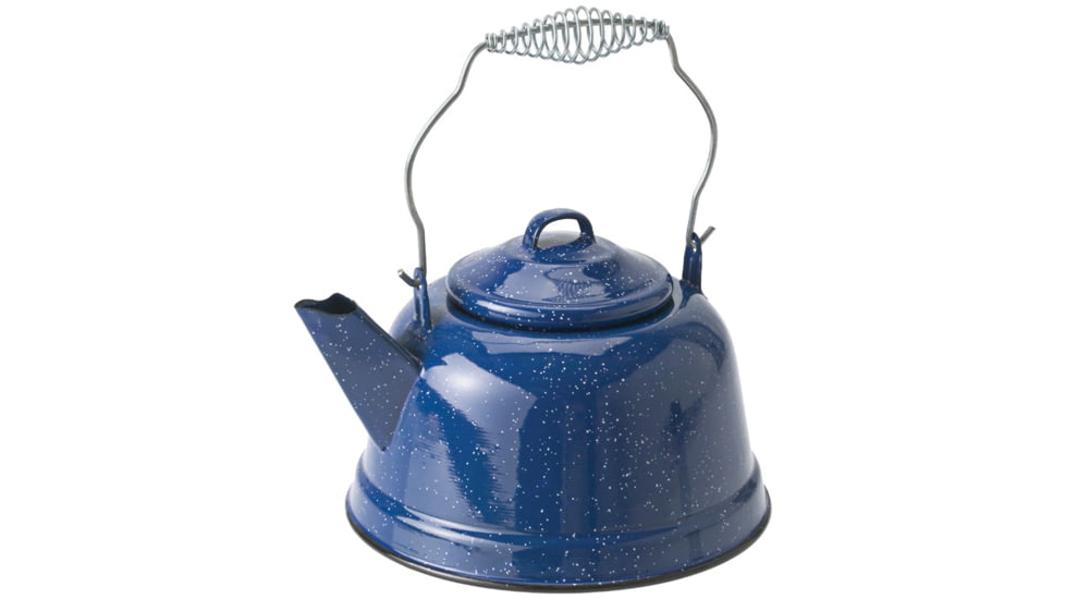 GSI Enamelware 10 Cup Tea Kettle, Blue, 14021