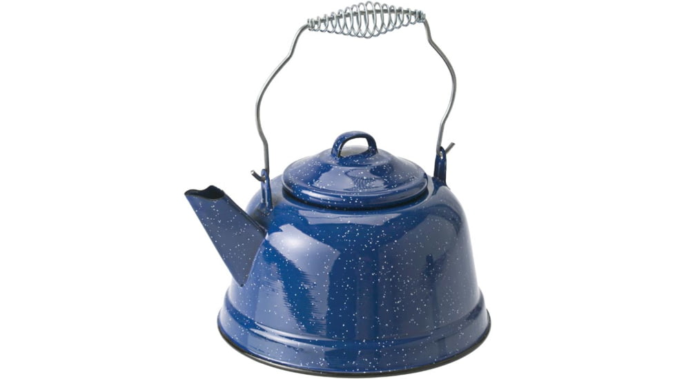 GSI Enamelware 10 Cup Tea Kettle, Blue, 14021