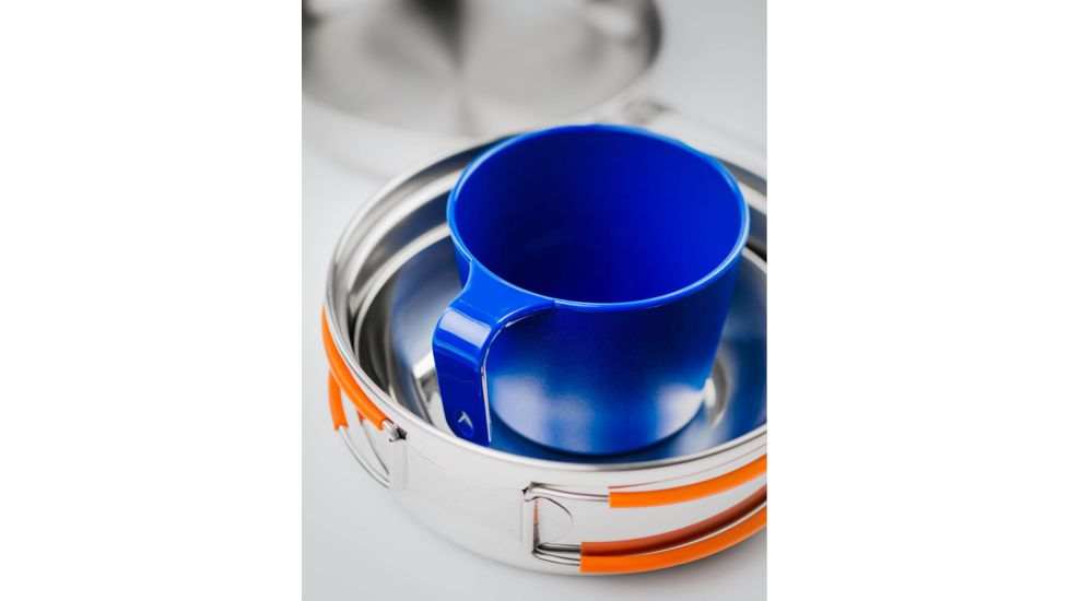 GSI Glacier Stainless Mess Kit, 1-Person, 68125