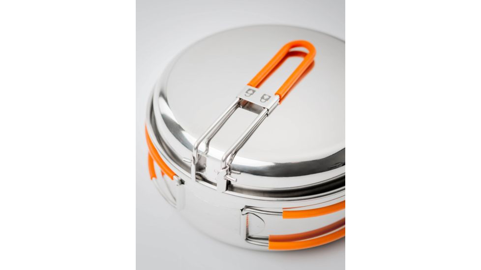 GSI Glacier Stainless Mess Kit, 1-Person, 68125