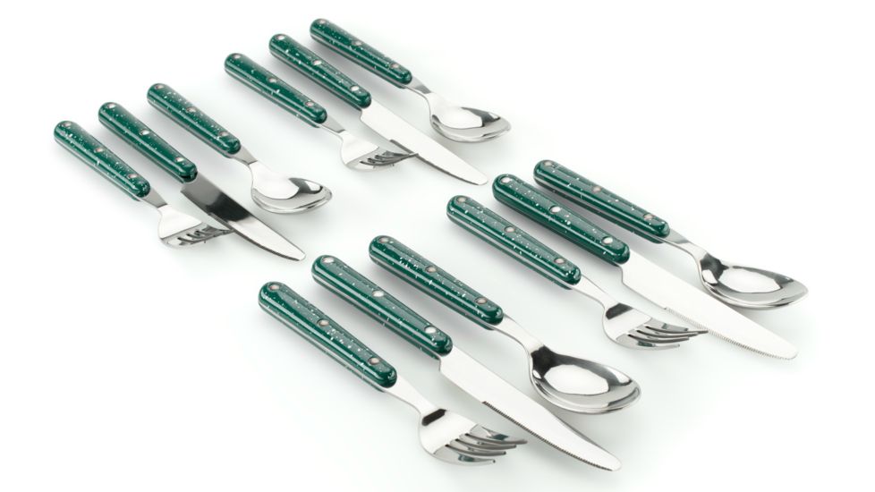 GSI Pioneer Cutlery Set-Green-Set of 4