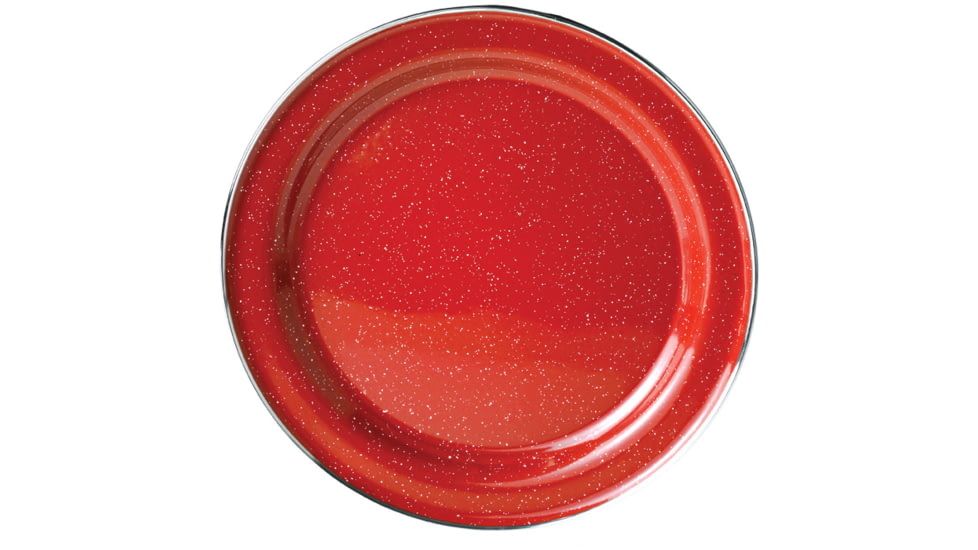 GSI Ss Rim Dinner Plate Red 04226