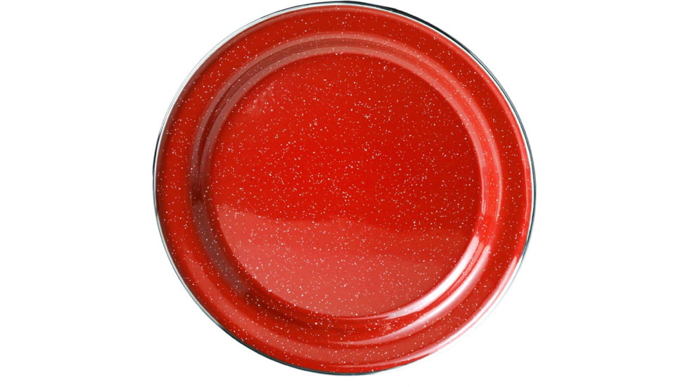 GSI Ss Rim Dinner Plate Red 04226