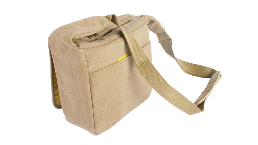 GTX Easy Camera Shoulder Bag, Kahki Tan/ Tan Faux Suede, Small/Medium, W-9.5in x H-9in x D-4.5in Z-EC8223
