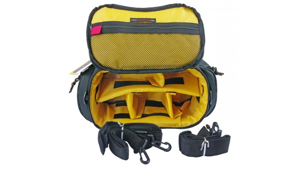 GTX Easy Horizontal Traditional Camera Shoulder/Waist Bag, Black, Medium/Large, W-10in x H-6in x D-6in Z-EC8191