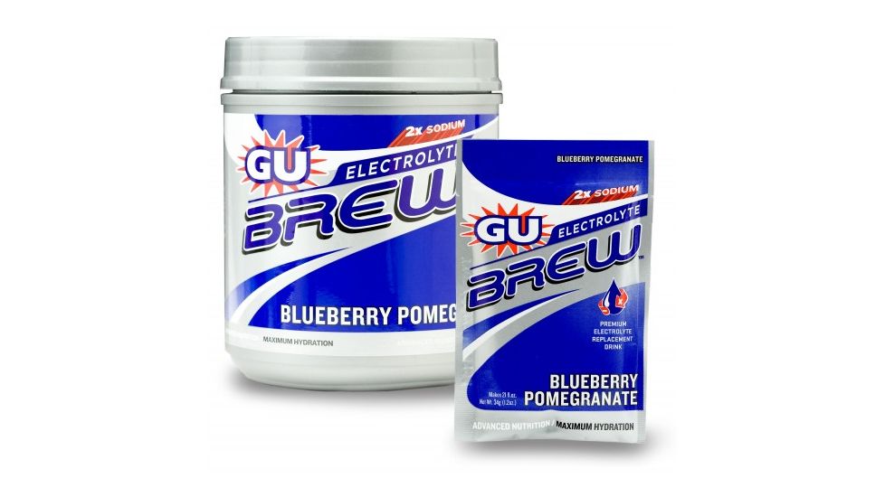 GU Blueberry Pomegranate Electrolyte Brew Packets-16 Pack