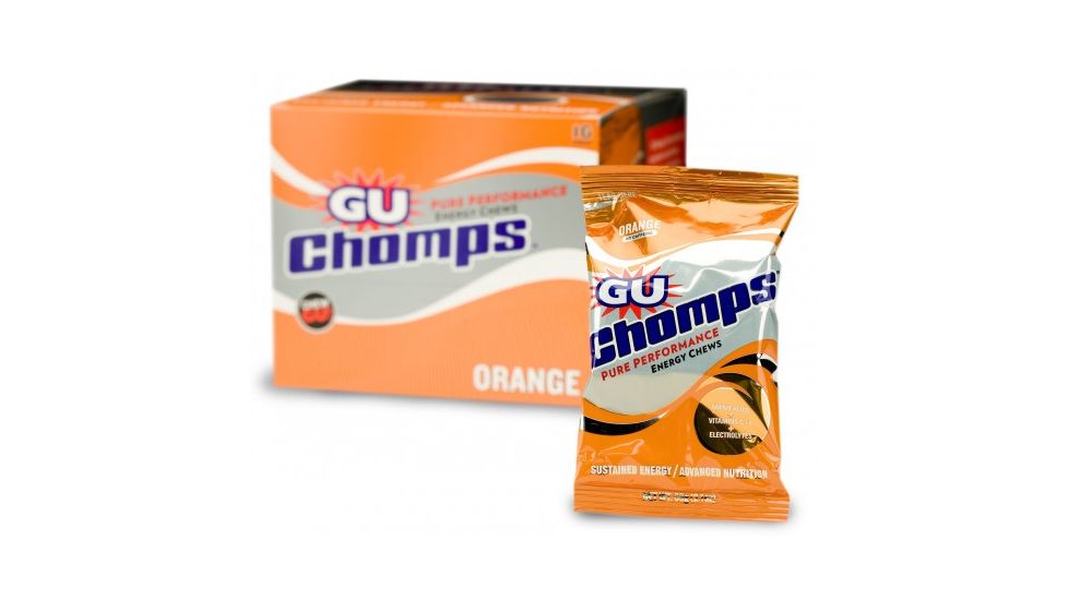 GU Chomps Orange Energy Chews-16 Pack