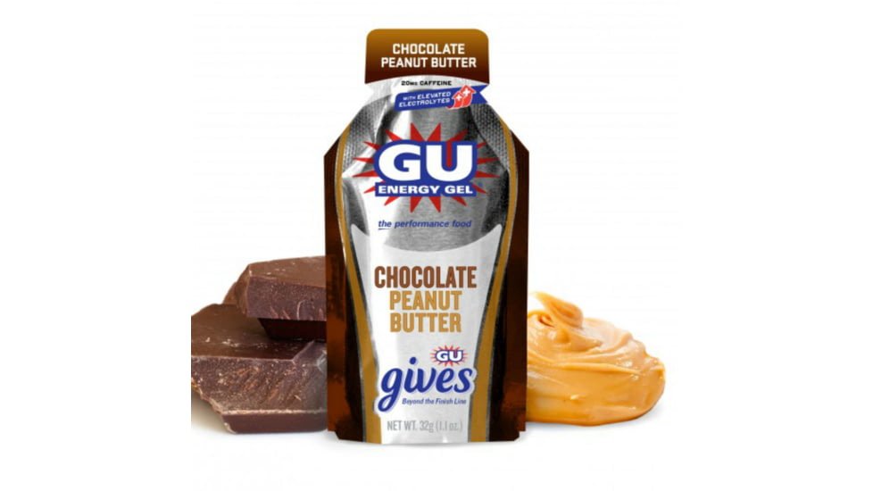 GU Peanut Butter Chocolate Energy Gel-24 Pack