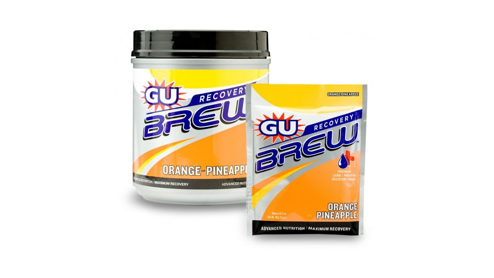GU Recovery Brew Orange Pineapple Brew Canister-14 servings