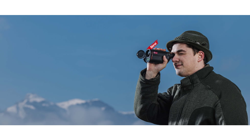 Guide Sensmart TD 633 2x35mm 30mm Tube Thermal Imaging Monoculars, LRF, Black, TD633L