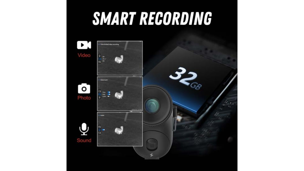 Guide Sensmart TD 633 2x35mm 30mm Tube Thermal Imaging Monoculars, LRF, Black, TD633L