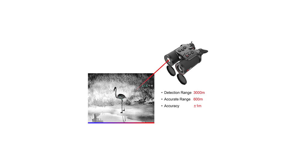 Guide Sensmart TN series LRF TN630 2.0-16x30mm Thermal Binocular, 640x480, Black, TN630LRF
