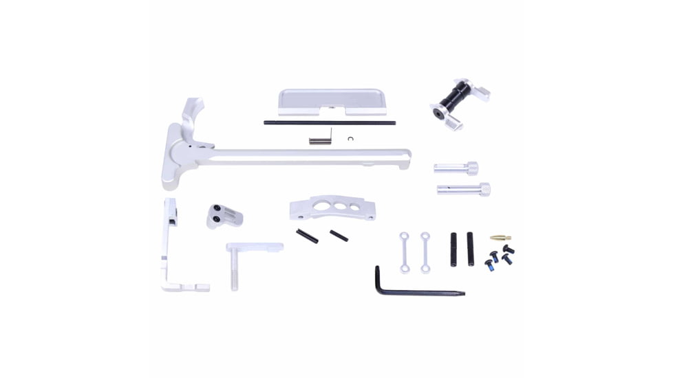 Guntec USA AR-15 Accent Kit, Anodized Clear, ACC-KIT-CLEAR