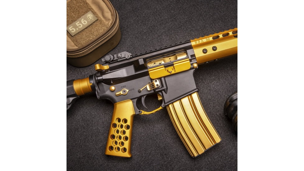 Guntec USA AR-15 Accent Kit, Anodized Gold, ACC-KIT-GOLD