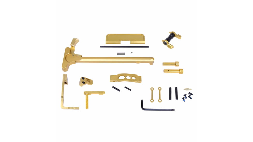 Guntec USA AR-15 Accent Kit, Anodized Gold, ACC-KIT-GOLD