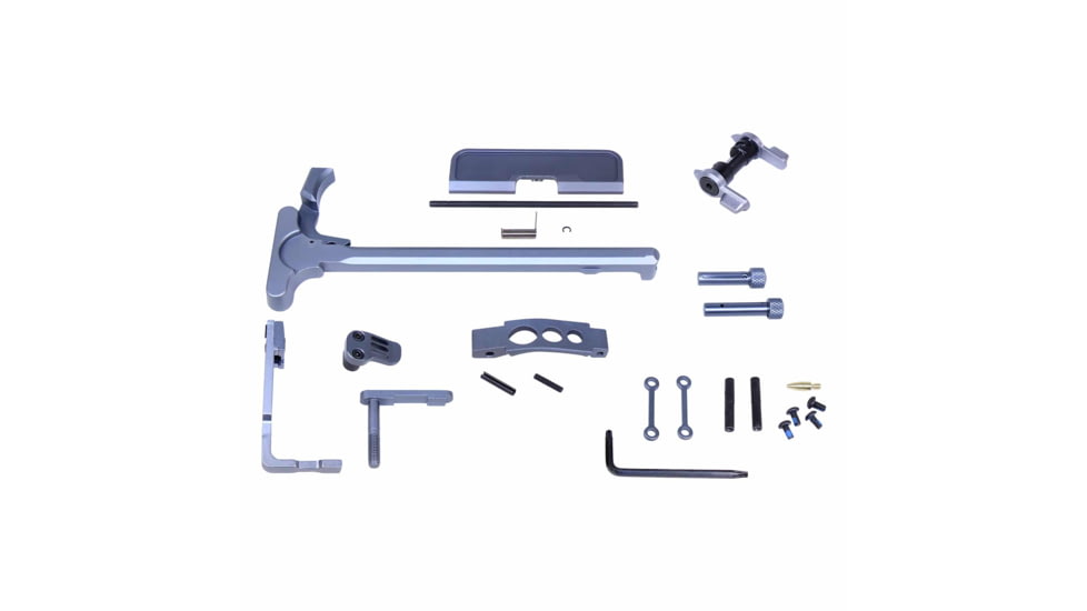 Guntec USA AR-15 Accent Kit, Anodized Grey, ACC-KIT-GREY