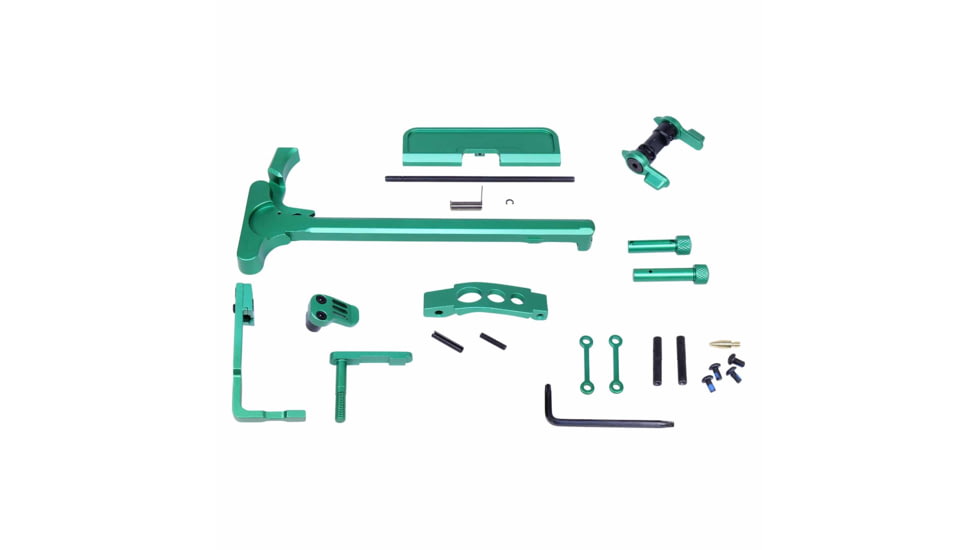 Guntec USA AR-15 Accent Kit, Anodized Irish Green, ACC-KIT-IG