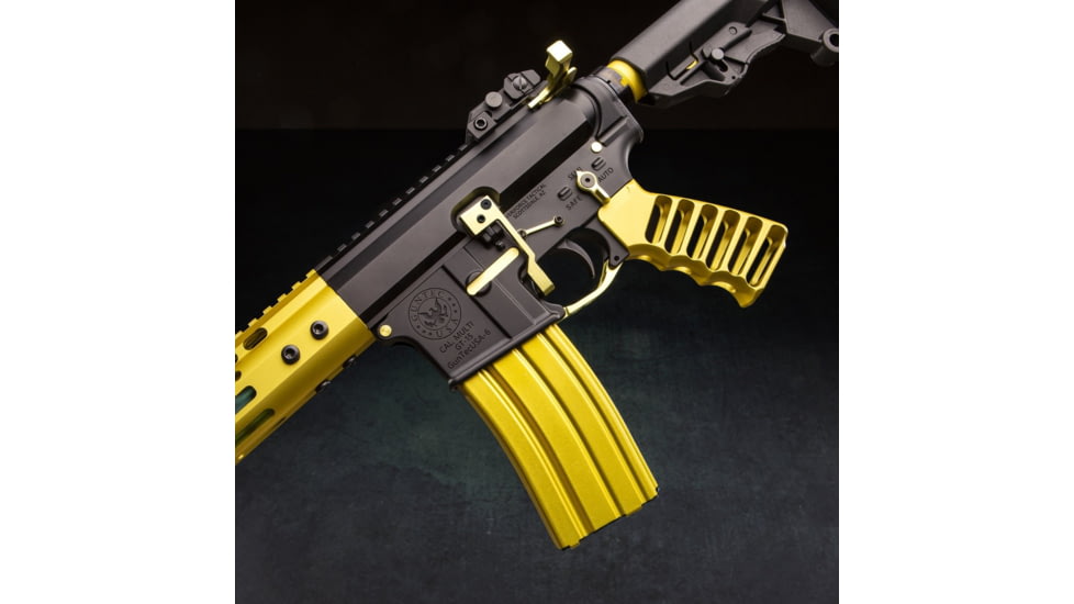Guntec USA AR-15 Accent Kit, Anodized Neon Yellow, ACC-KIT-NY