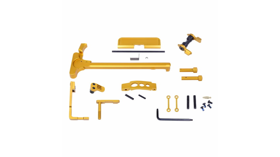 Guntec USA AR-15 Accent Kit, Anodized Orange, ACC-KIT-ORANGE