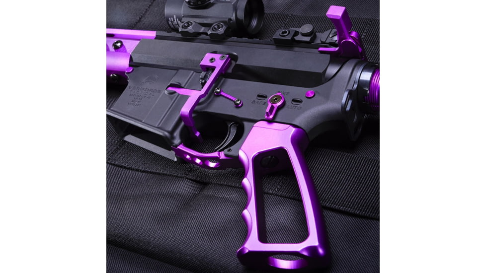 Guntec USA AR-15 Accent Kit, Anodized Purple, ACC-KIT-PURPLE
