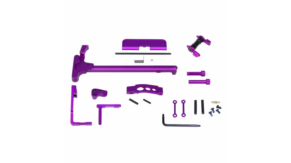 Guntec USA AR-15 Accent Kit, Anodized Purple, ACC-KIT-PURPLE