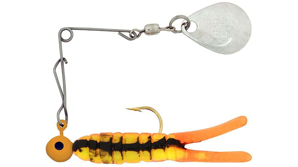 H&amp;H Lure Company Cajun Super Spin, Orange Crawfish, Nickel Blade, 1/8oz, CSS-32N