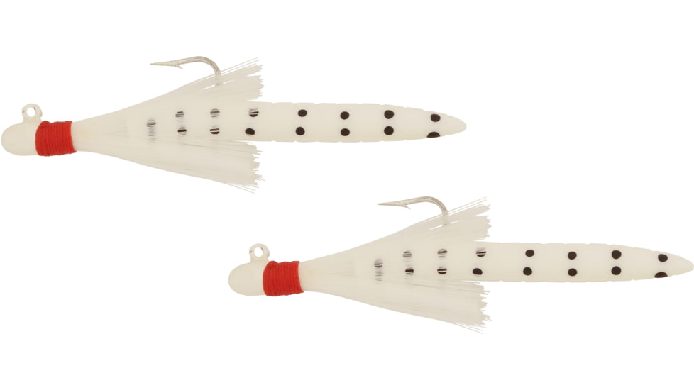 H&amp;H Lure Company H&amp;H Speck Tails Rig, 1/8oz, White/White, I18ST-02