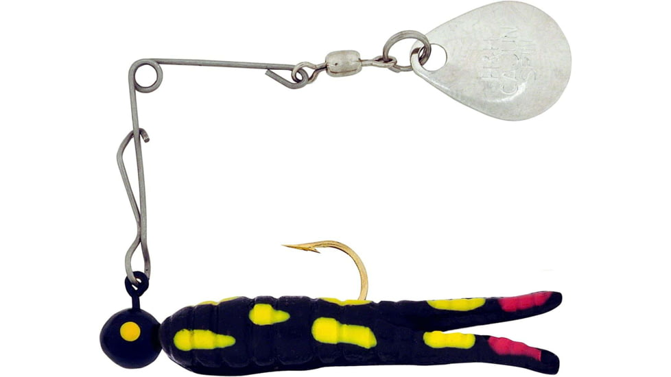 H&amp;H Lure Company Pro Cajun Spin, Black Coachdog, Nickel Blade, 1/16oz, CS-25N