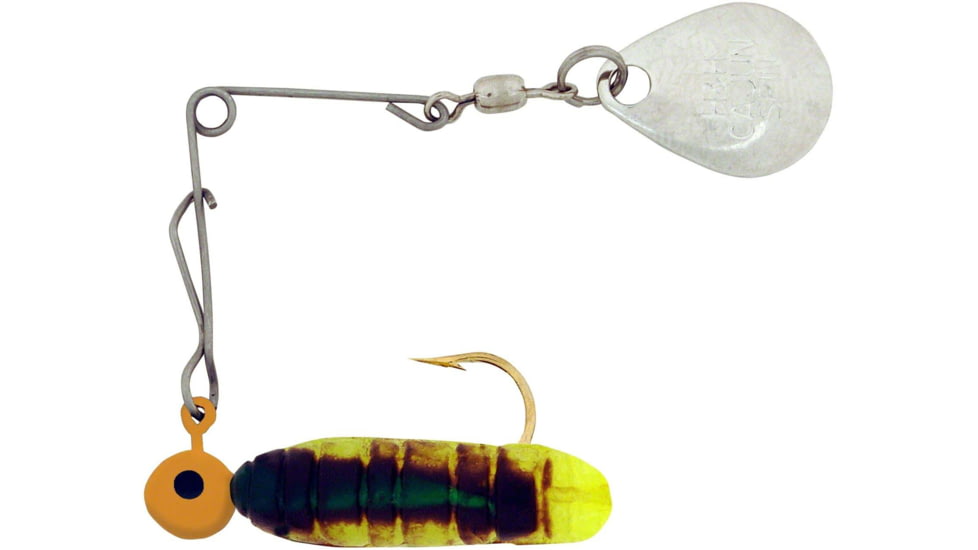 H&amp;H Lure Company Pro Cajun Spin, Chartreuse Crawfish, Nickel Blade, 1/32oz, CGS-15N