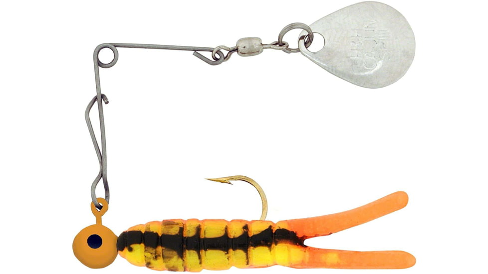 H&amp;H Lure Company Pro Cajun Spin, Orange Crawfish, Nickel Blade, 1/16oz, CS-32N