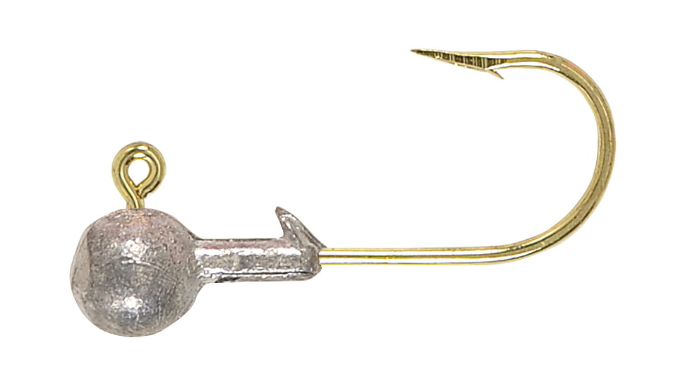 H&amp;H Lure Company Round SW Jighead, 3/8 oz, Unpainted, 10/Pack, R3810-08