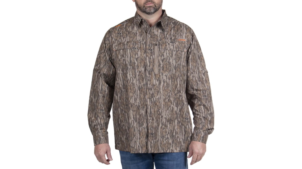 Habit Hatcher Pass Camo Guide Shirt - Mens, Long Sleave, Mossy Oak New Bottomland, Extra Large, TS10409-M-8-6-XL-014