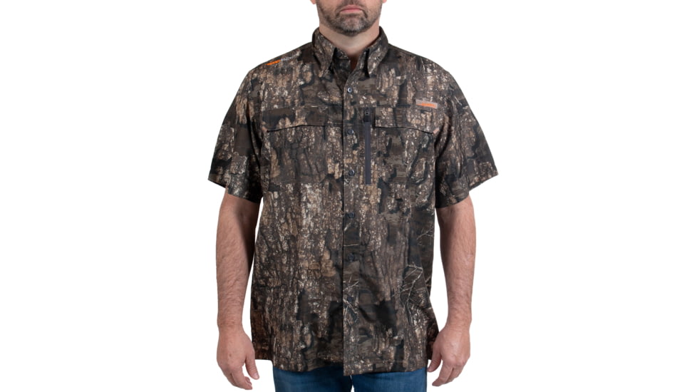 Habit Hatcher Pass Camo Guide Short Sleeve Shirt - Mens, Realtree Timber, 2XL, TS1476-0B8-2X