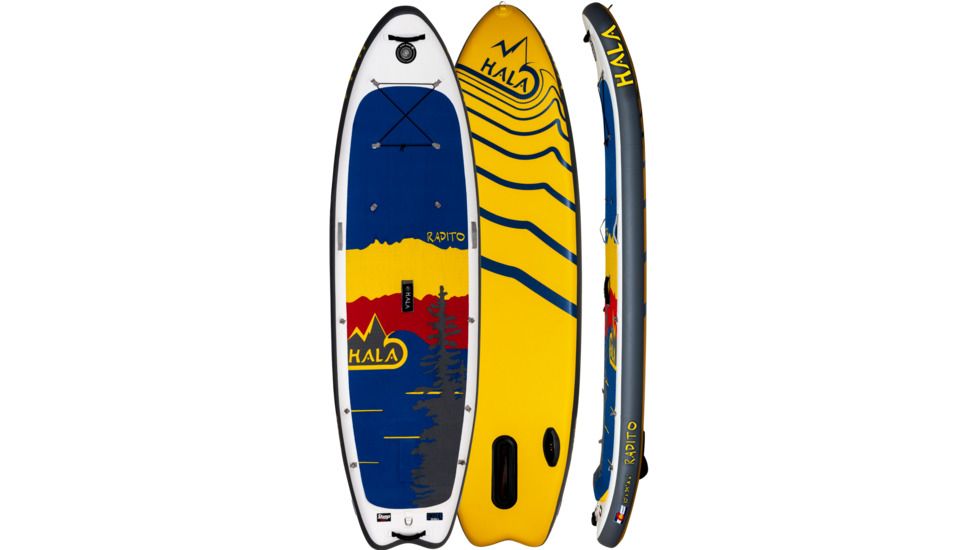 Hala Radito Stomp Box Inflatable Sup Board, w/Backcountry Rolling Backpack, BD17DT01