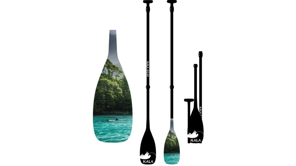 Hala Rival Travel 3pc Carbon SUP Paddle-Blue