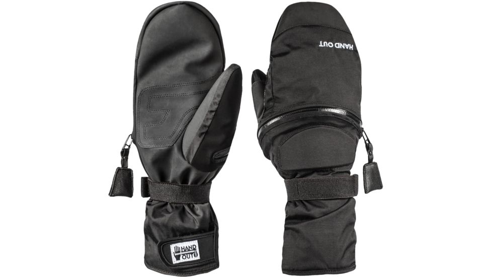 Hand Out Gloves Kids Sport Mitten, Black, L HOKS-MLB