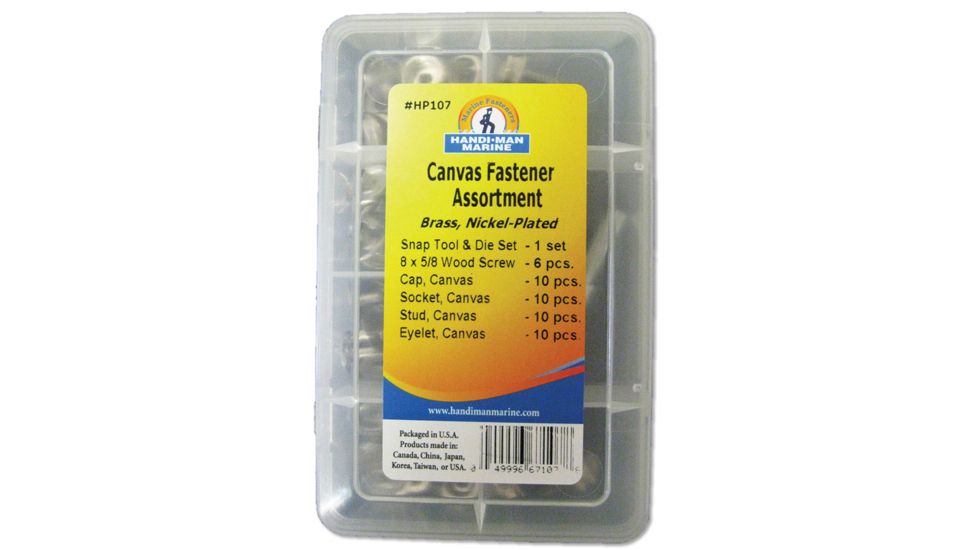 Handi-Man Marine Canvas Fastner Kit - 47 Pieces 64923