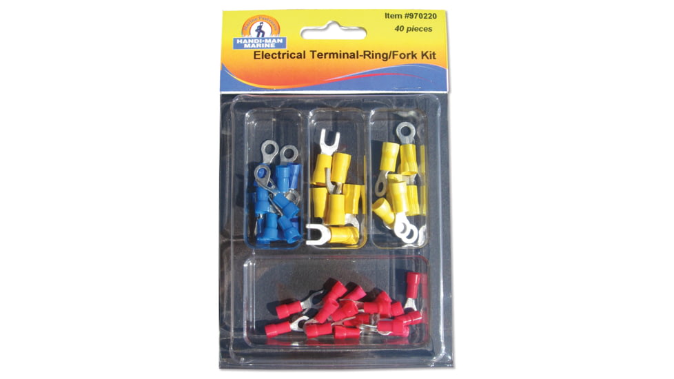 Handi-Man Marine Electrical Terminals Ring/Fork Kit - 40 Pieces 64965