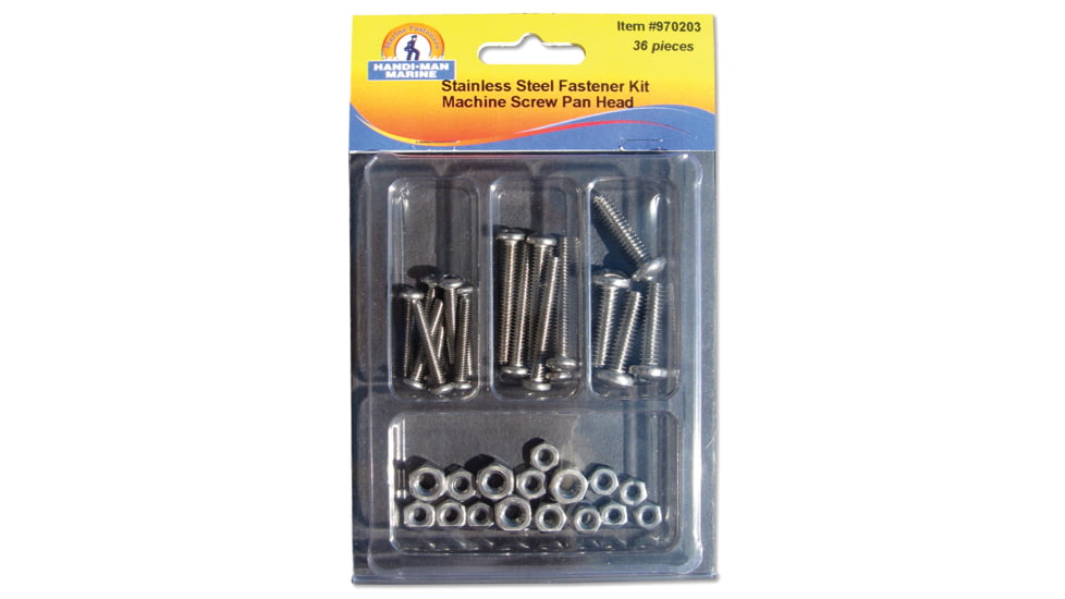 Handi-Man Marine Phillips Pan Head Machine Screw Kit - 36 Pieces 64933