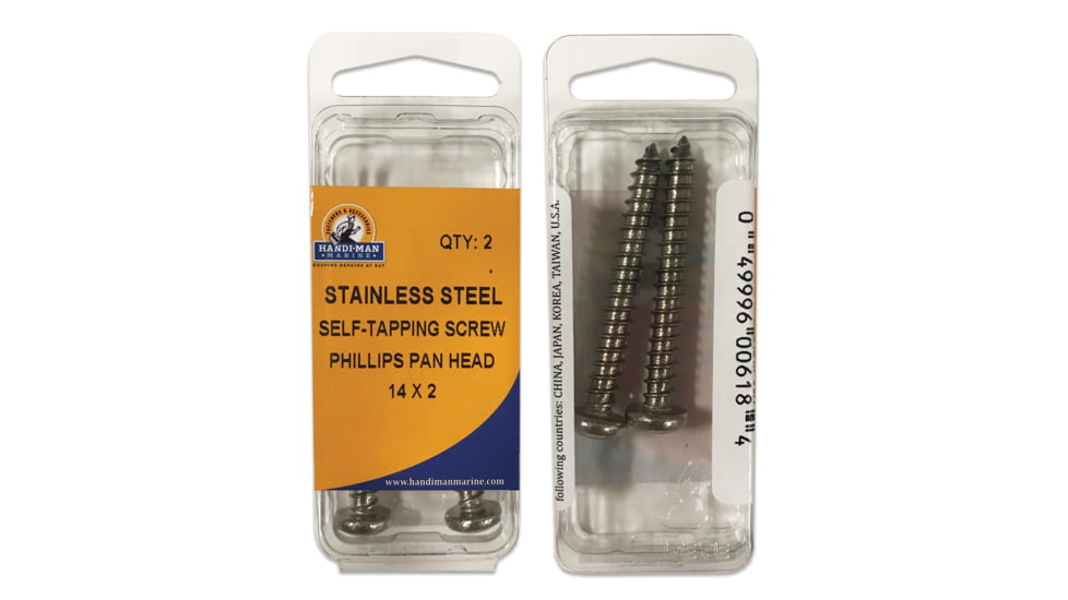 Handi-Man Marine Phillips Self Tapping Pan Head Screw - #14 x 2" 72838