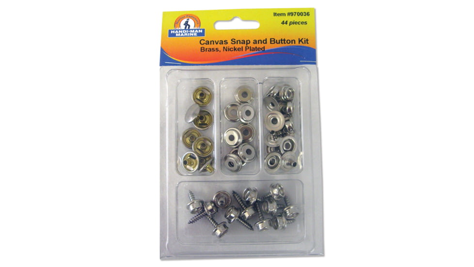 Handi-Man Marine Small Canvas Snap &amp; Button Kit - 44 Pieces 64949