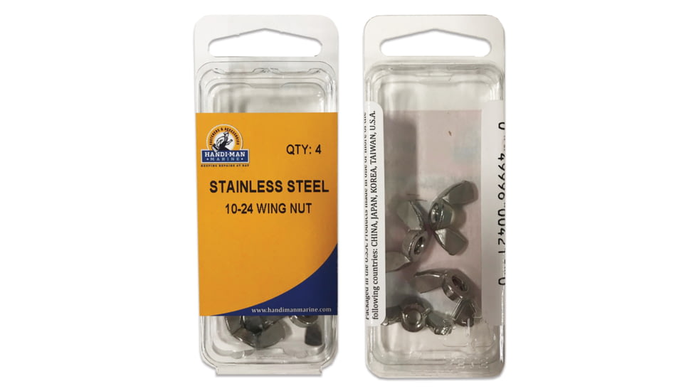 Handi-Man Marine Stainless Steel Wing Nut - #10-24 72834