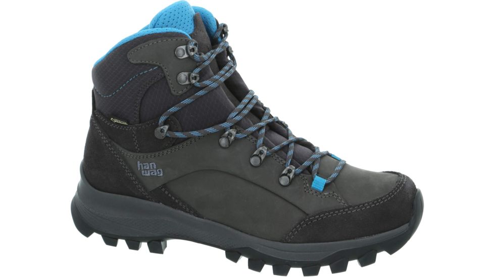 Hanwag Banks GTX Hiking Shoes - Womens, Asphalt/Ocean, 7 US, H203001-64490-7